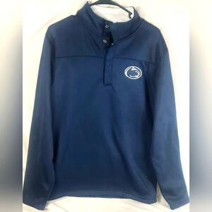 Penn State Nitney Lions Mens PullOver Sweatshirt Large Navy Blue Long Sleeve NEW